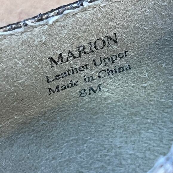 J Renee Women's Size 8 Gray/Cream Marion Faux Snakeskin Kitten Heel Pumps - Picture 2 of 10